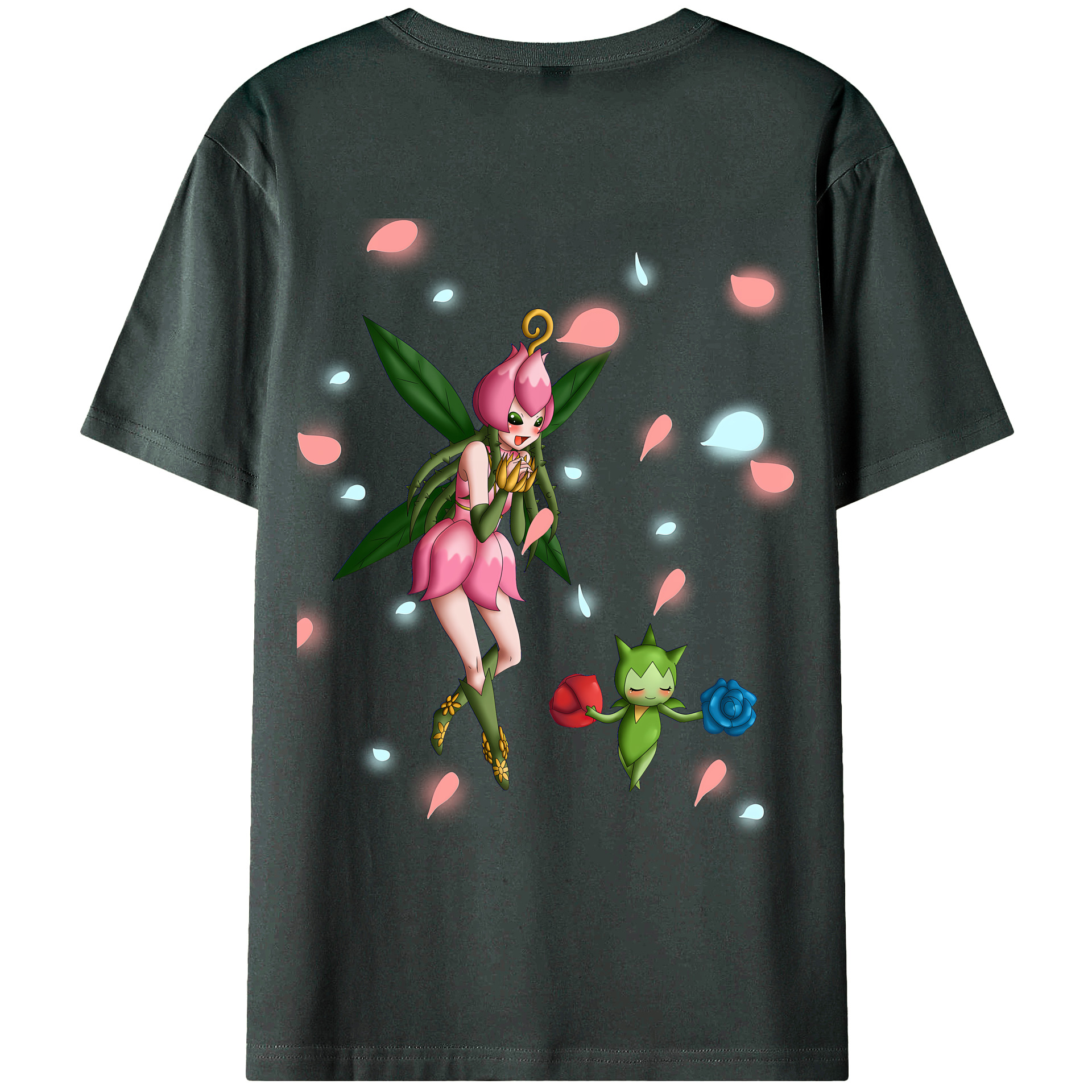 （画像用） Digimon デジタルモンスター/デジモン 綿100％ メンズ半袖Tシャツ（バックプリント） 通気性